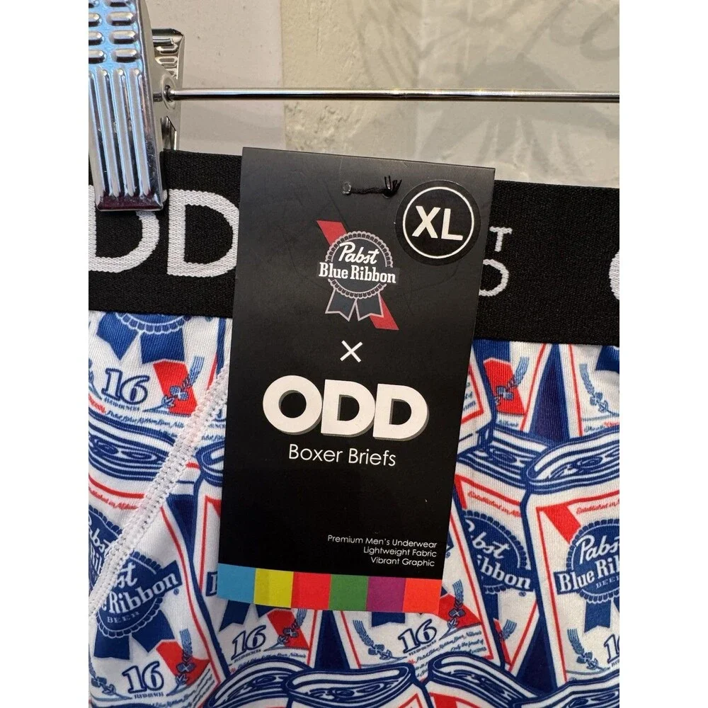 ODD Sox x Pabst Blue Ribbon Boxer Briefs Men’s XL NWT – Beer Can Print